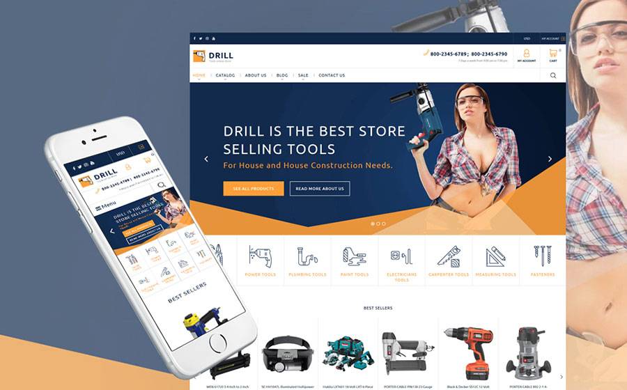 Tools & Equipment Responsive Shopify Theme