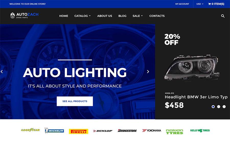 AutoZach - Auto Parts Shopify Theme