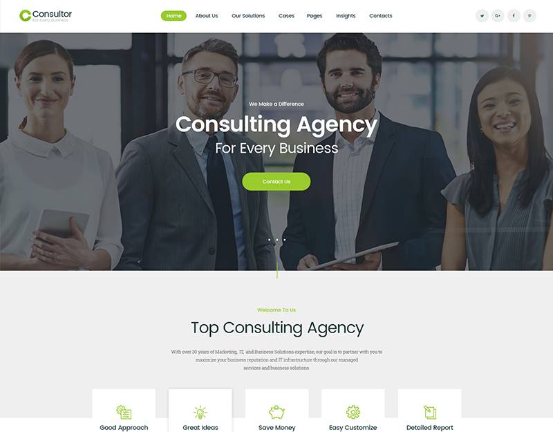 Consultor | A Business Consulting WordPress Theme