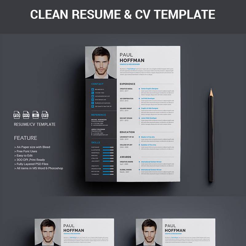 Resume/CV-Paul Hoffman Resume Template