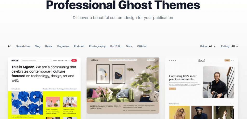 WordPress vs Ghost