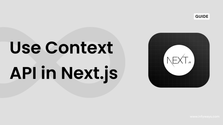 Use Context API in Next.js