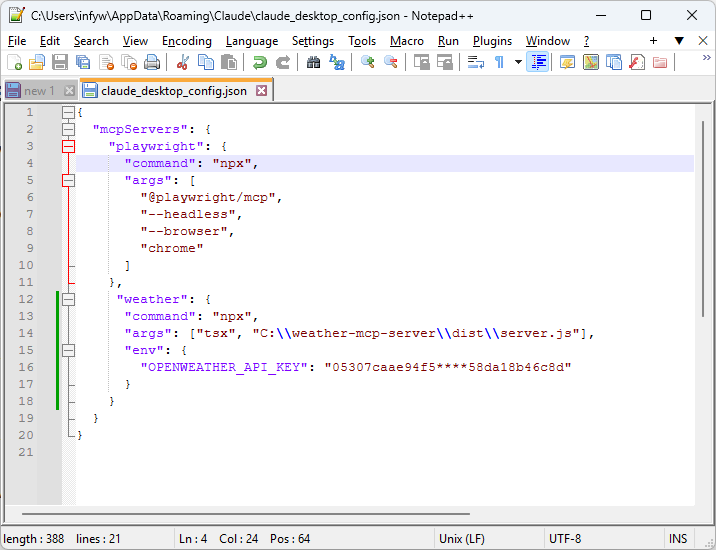 Build a Live Weather MCP Server with FastMCP & TypeScript 2 claude desktop config json