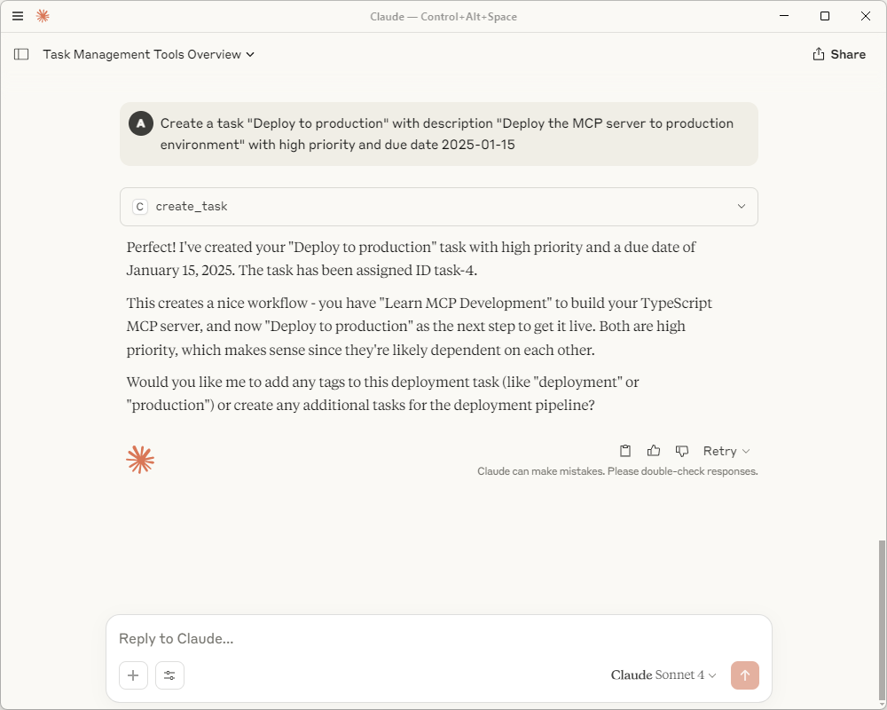 How to Build Your First MCP Server with TypeScript in 2025: The Complete Beginner's Guide 11 mcp create task with due dates