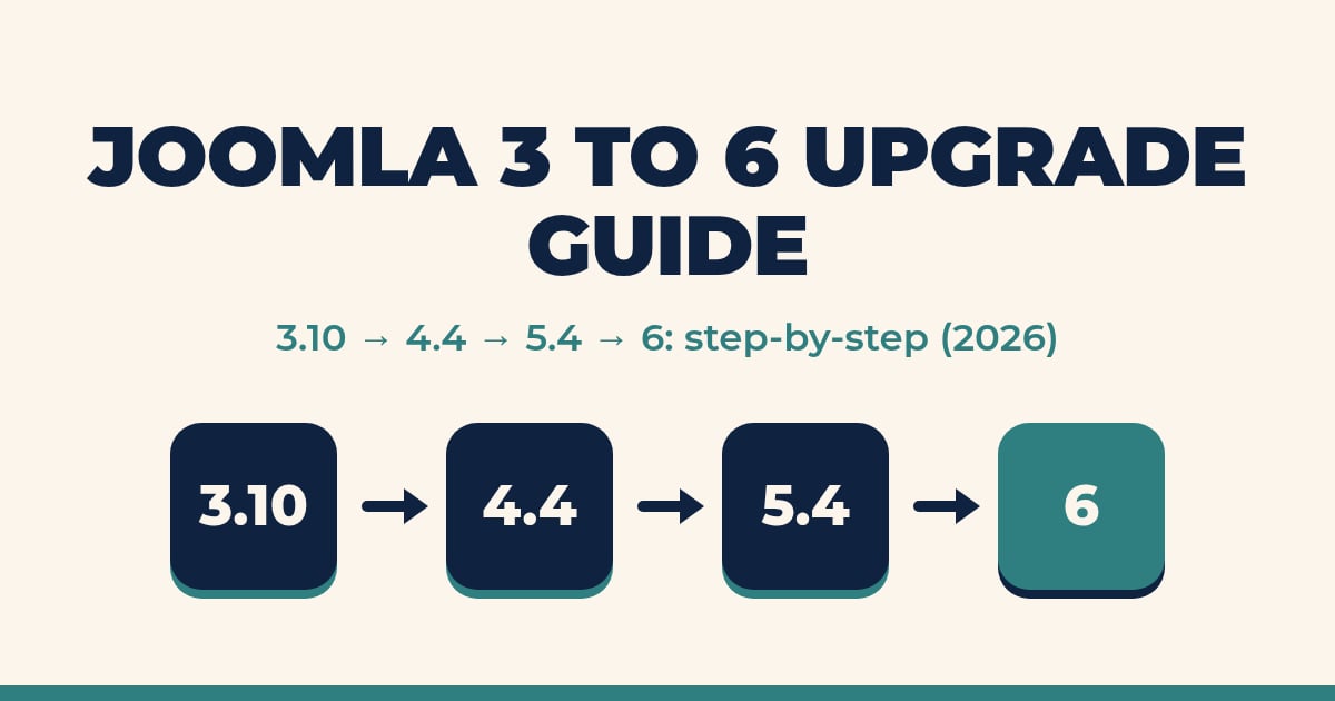 How to Upgrade Joomla 3 to Joomla 6: The Complete Step-by-Step Guide 1 How to Upgrade Joomla 3 to Joomla 6: The Complete Step-by-Step Guide