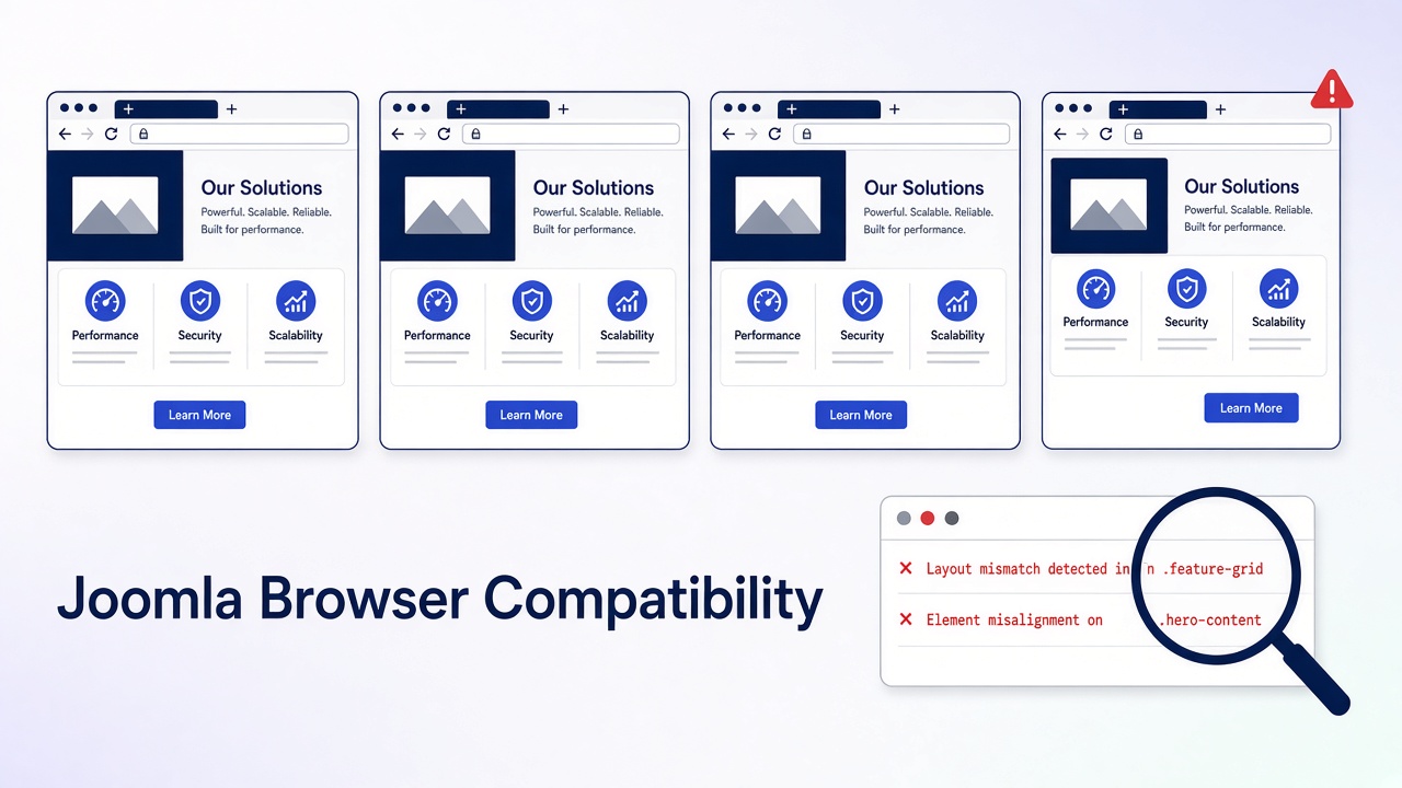 Fix Joomla Browser Compatibility Issues in Safari, Firefox, Chrome, and Edge