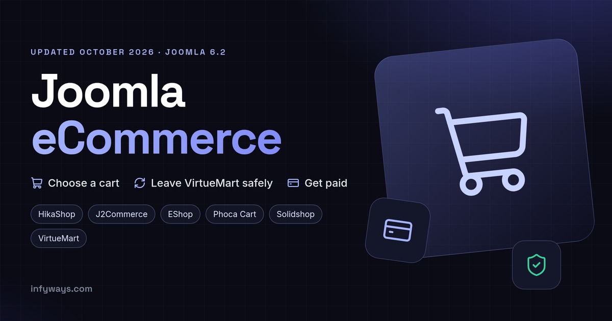 Joomla eCommerce in 2026: Choosing a Cart, Migrating from VirtueMart, and Getting Paid